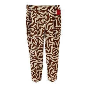 NWT Spanx Tummy Control Zebra Straight Leg Ankle Pant Size M